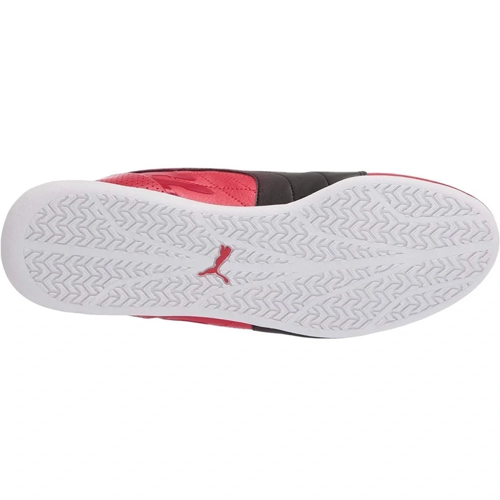 Men’s PUMA Ferrari Sneaker red black with ferrari logo athletic shoe white base - Picture 4 of 9